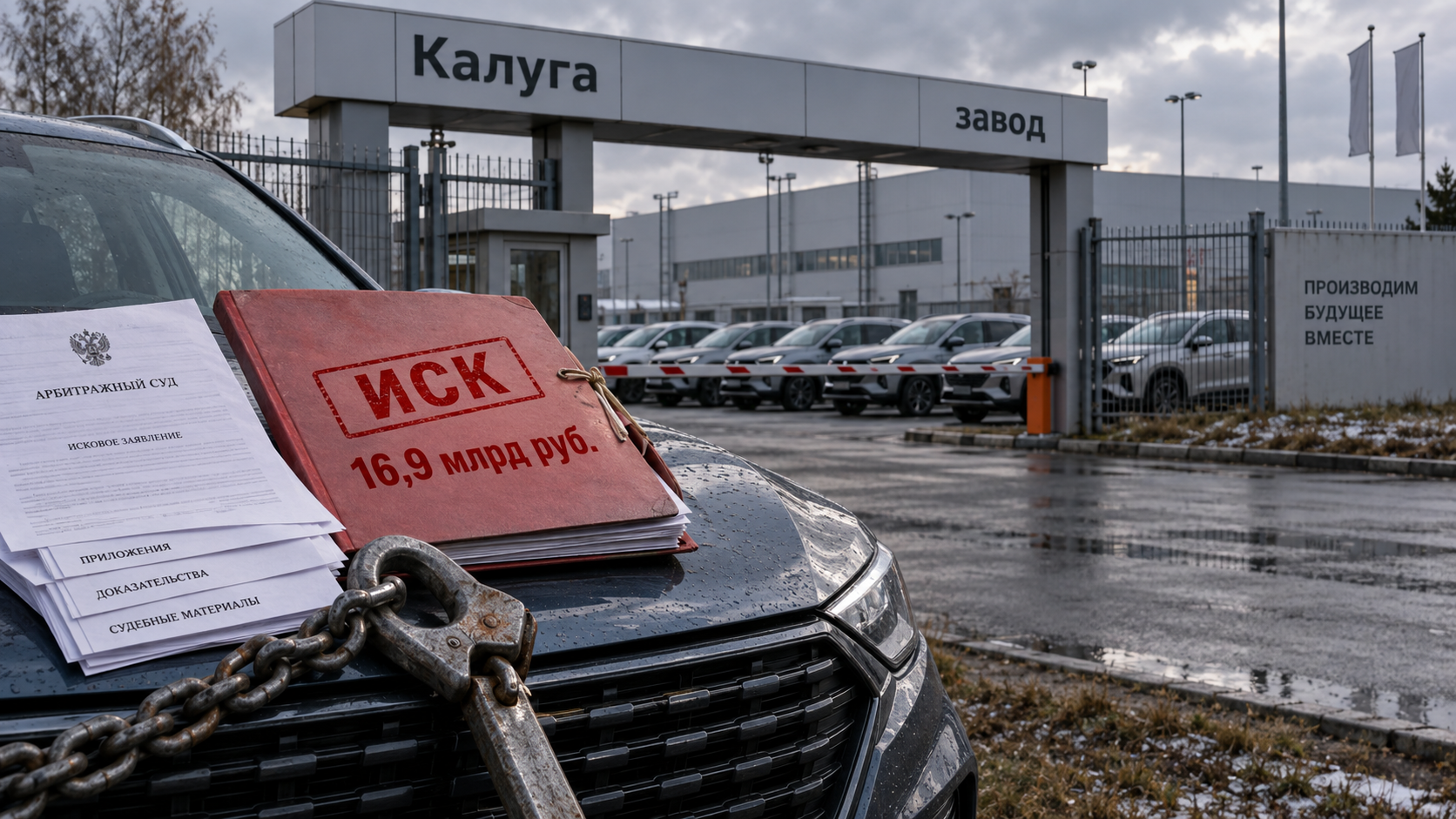 Судебный иск на 16,9 млрд руб. лежит на капоте кроссовера у ворот калужского автозавода, показывая, как старый долг догнал бывшие активы Volkswagen.